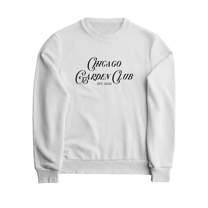 Chicago Garden Club White Sweatshirt